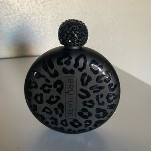 Brumate 5oz glitter flask onyx leopard